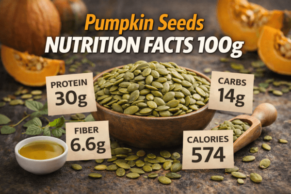 pumpkin seeds nutrition facts 100g