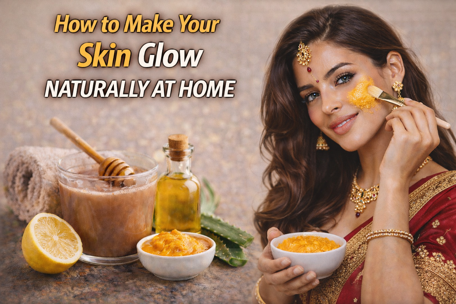 how to make your skin glow naturally at home