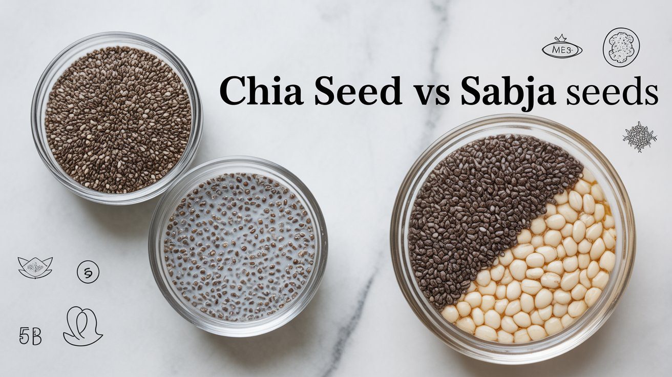 Chia Seed vs Sabja Seeds